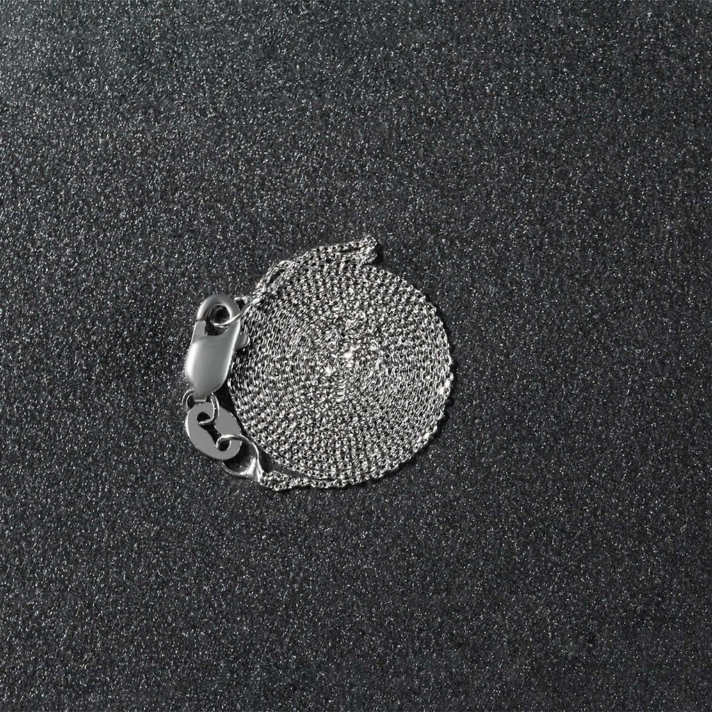 14k White Gold Cable Link Chain (0.50 mm)