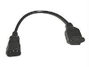 1ft 18 awg monitor power adapter cord (nema 5-15r to iec320c14)