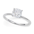 1 Carat Cushion Lab Grown IGI G/VS1 Diamond Solitaire Ring in 10K White Gold