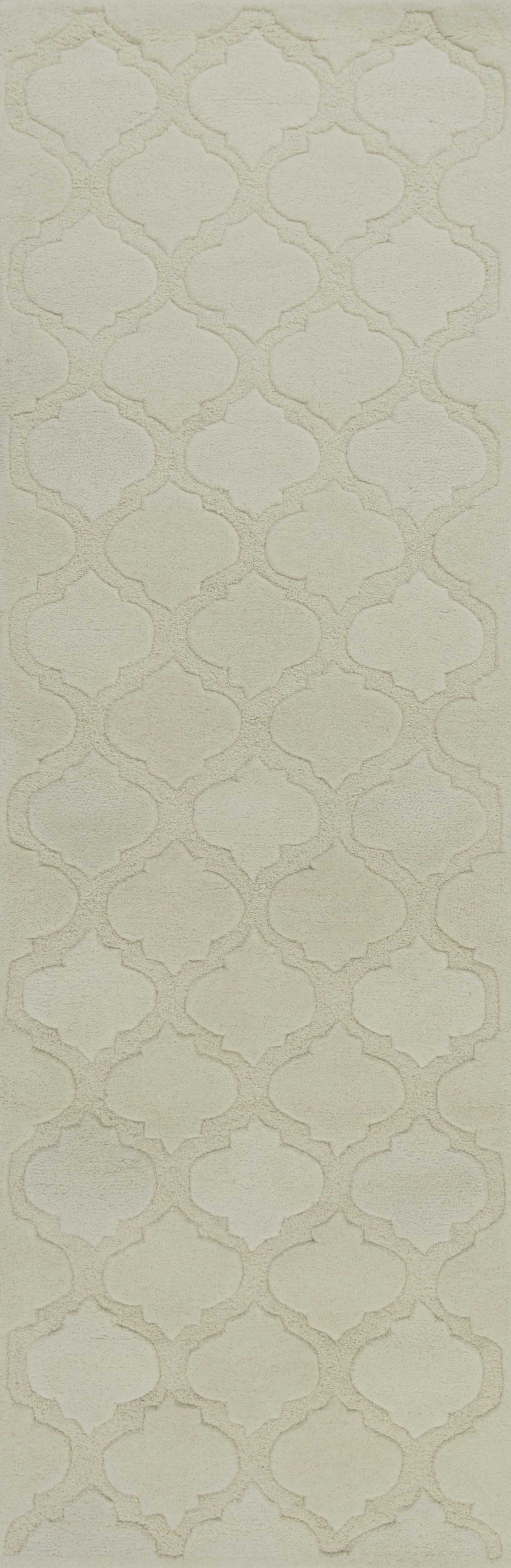 3' X 5' Grey Hand Tufted Geometric Indoor Area Rug