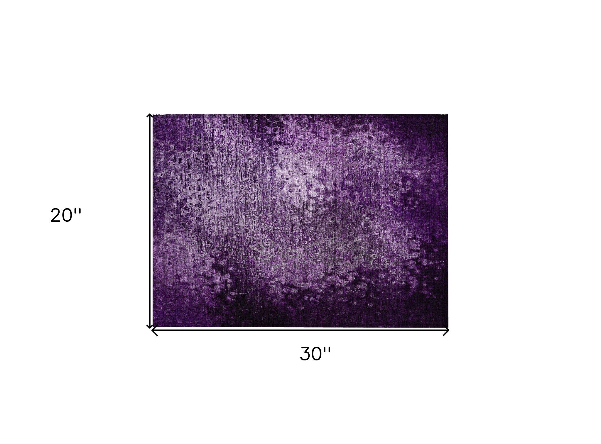 2' X 3' Purple Washable Non Skid Indoor Outdoor Area Rug