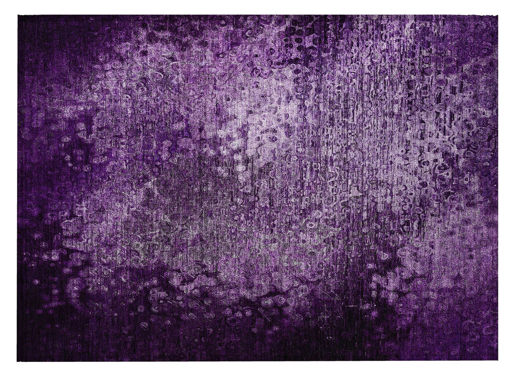 2' X 3' Purple Washable Non Skid Indoor Outdoor Area Rug