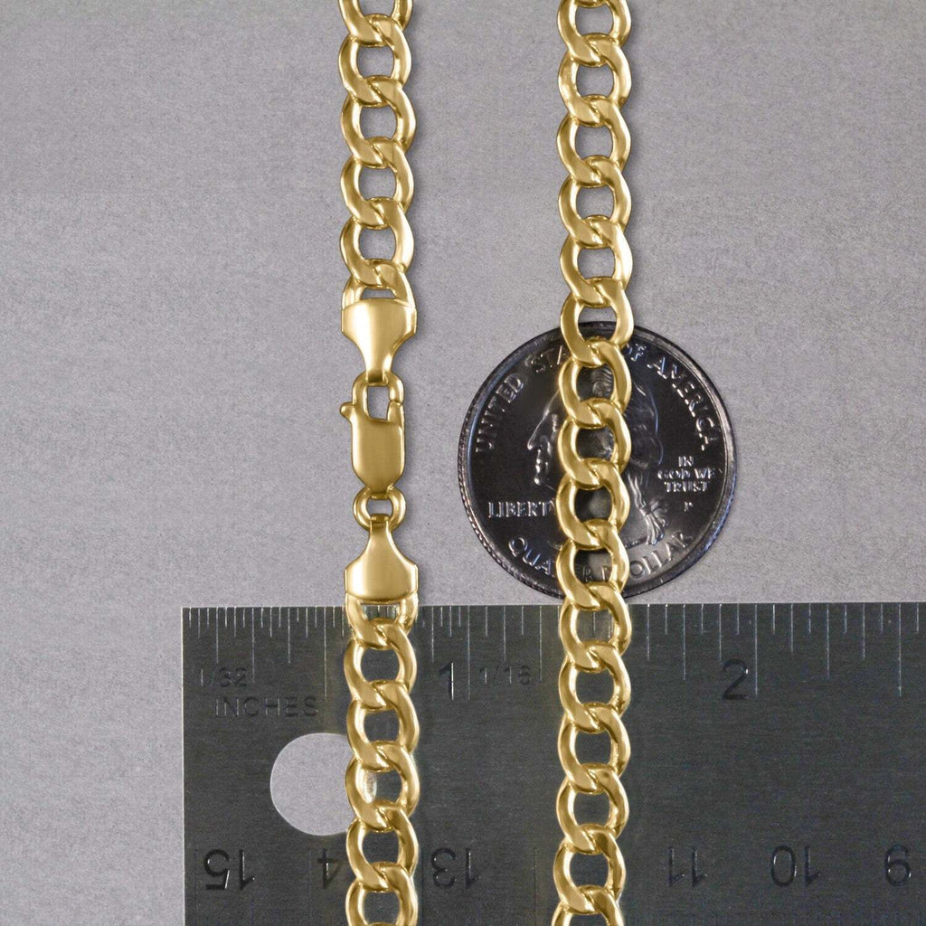 14k Yellow Gold Curb Chain (6.20 mm)