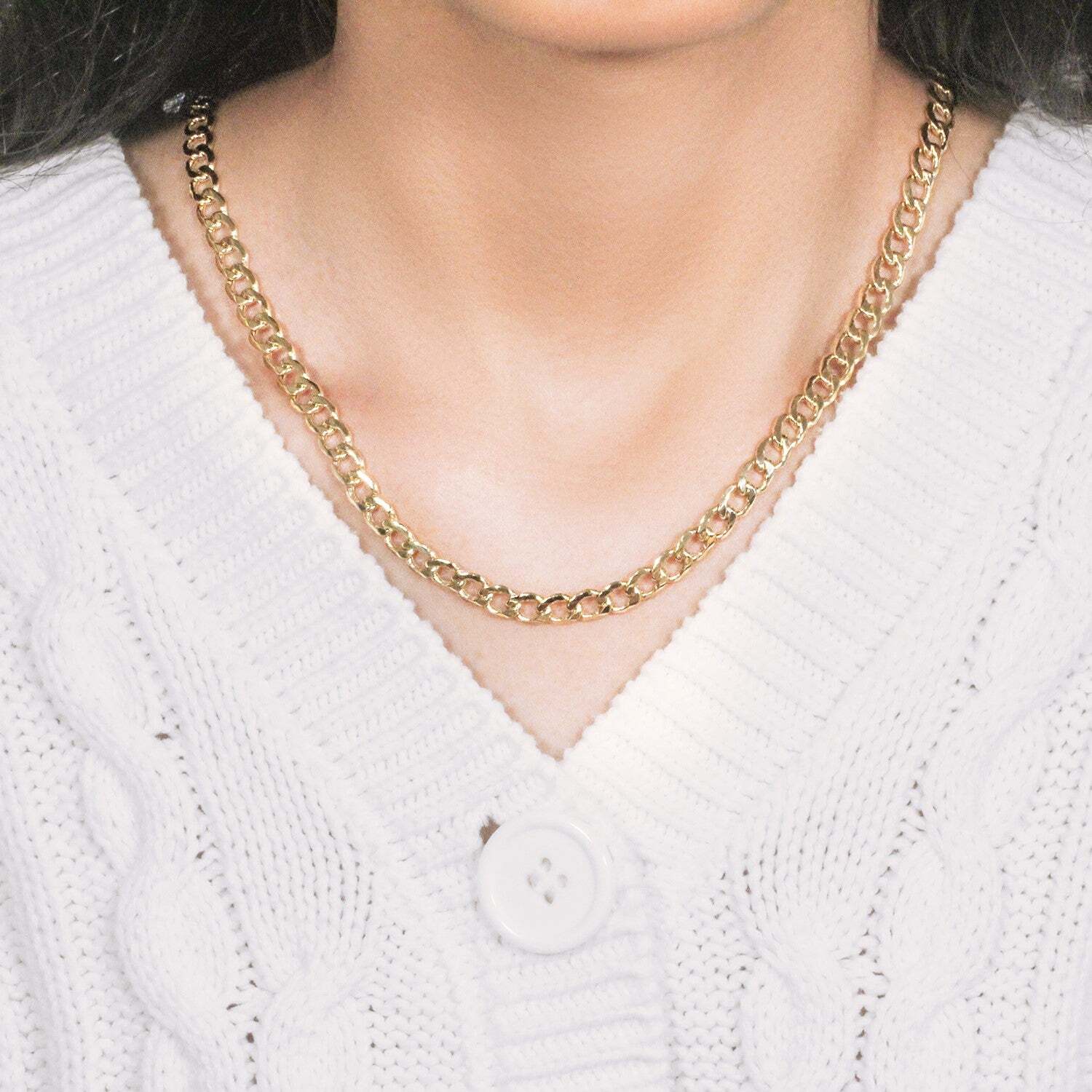 14k Yellow Gold Curb Chain (6.20 mm)