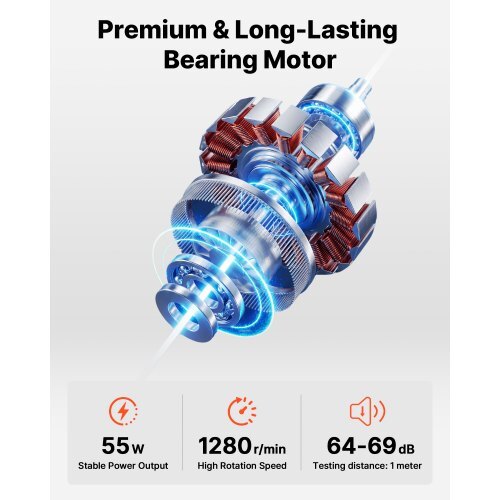 16-Inch High Velocity Pedestal Fan, 1450 CFM Industrial Standing Floor Fan with Handle, 75? Oscillating, 3-Speed Adjustable Height, Metal Made for Commercial, Garage, Workshop, Home, Silver