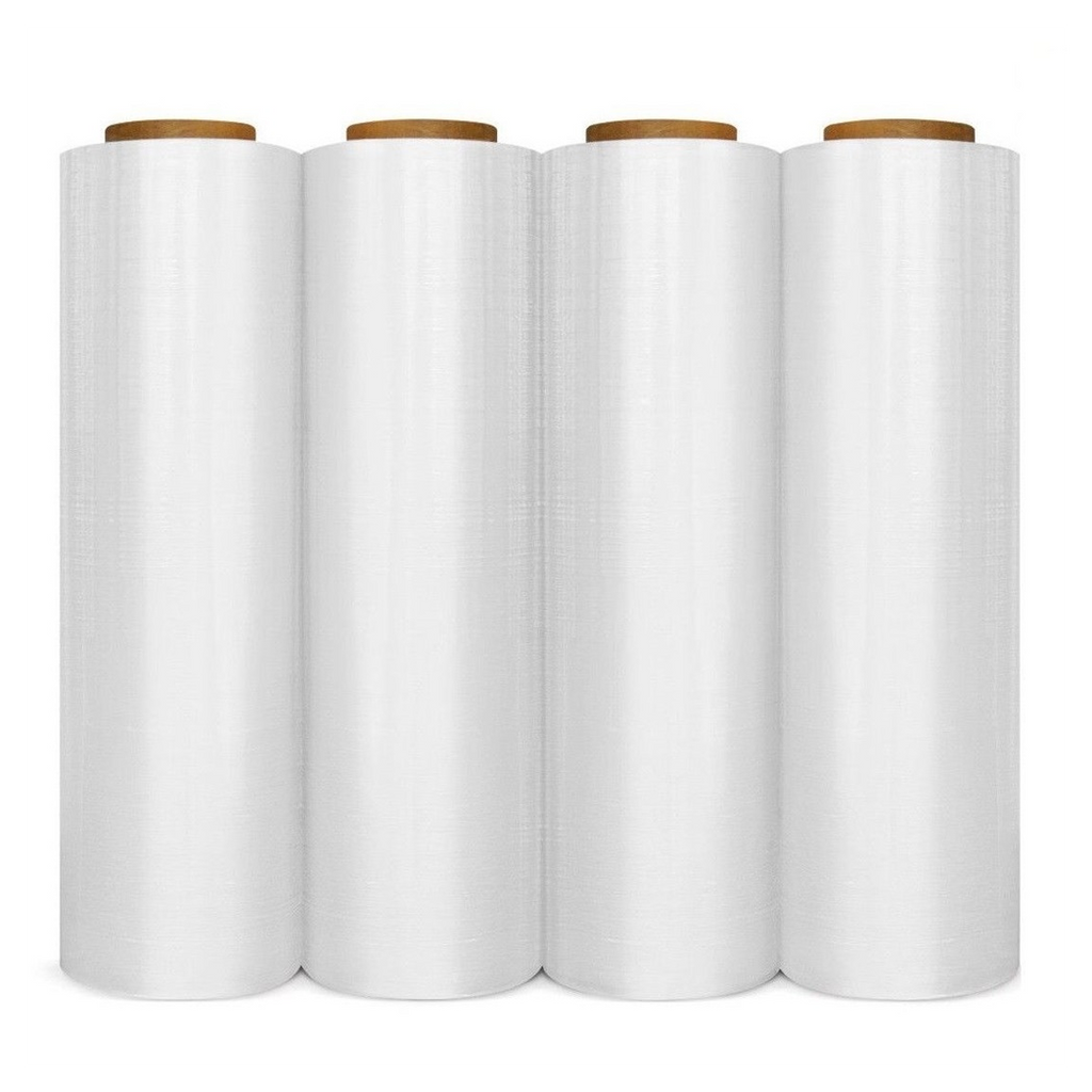 18" x 1000' 80 Gauge 4 Rolls Pallet Wrap Stretch Film Hand Shrink Wrap 1000FT